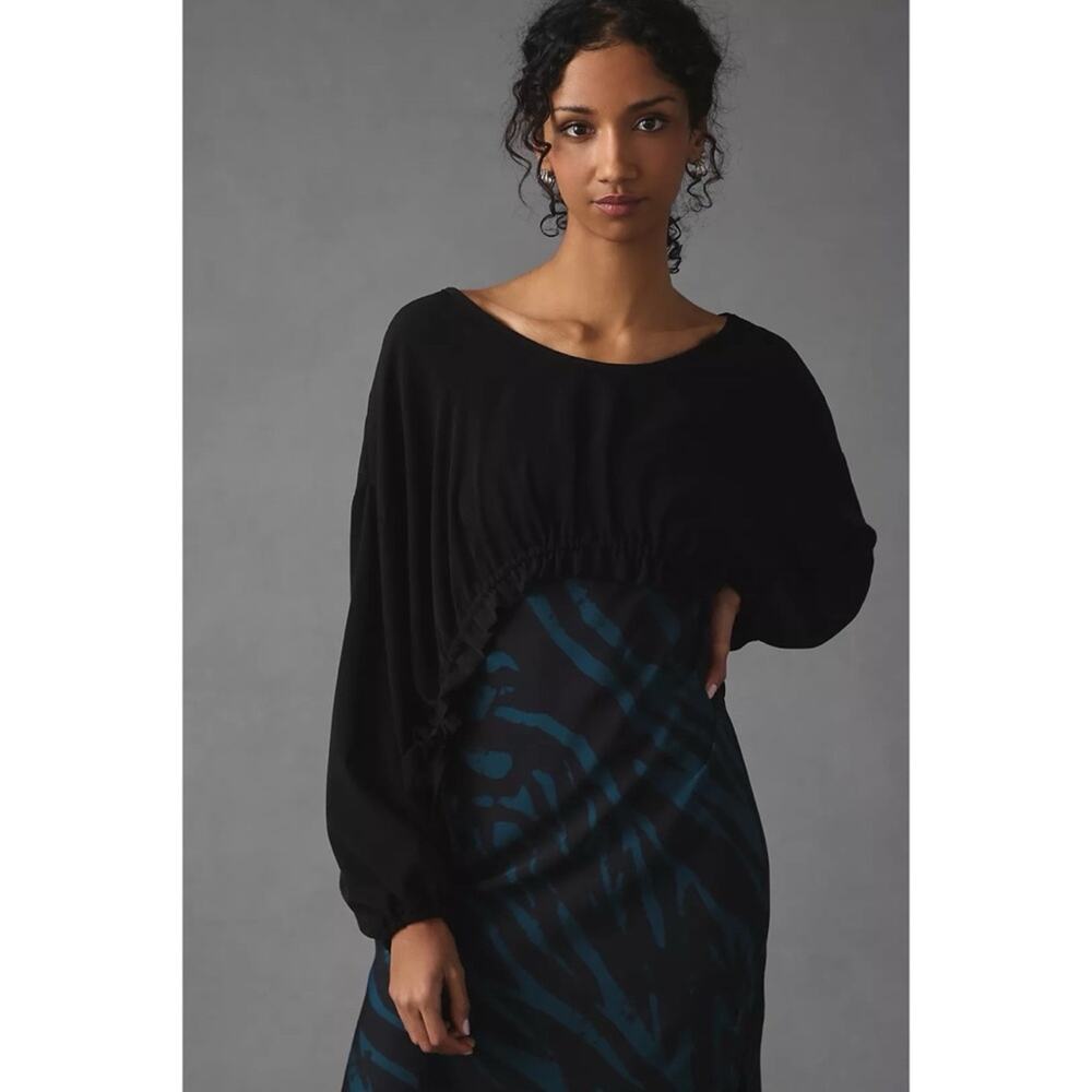 Maeve By Anthropologie Drawstring Crop Top One Size